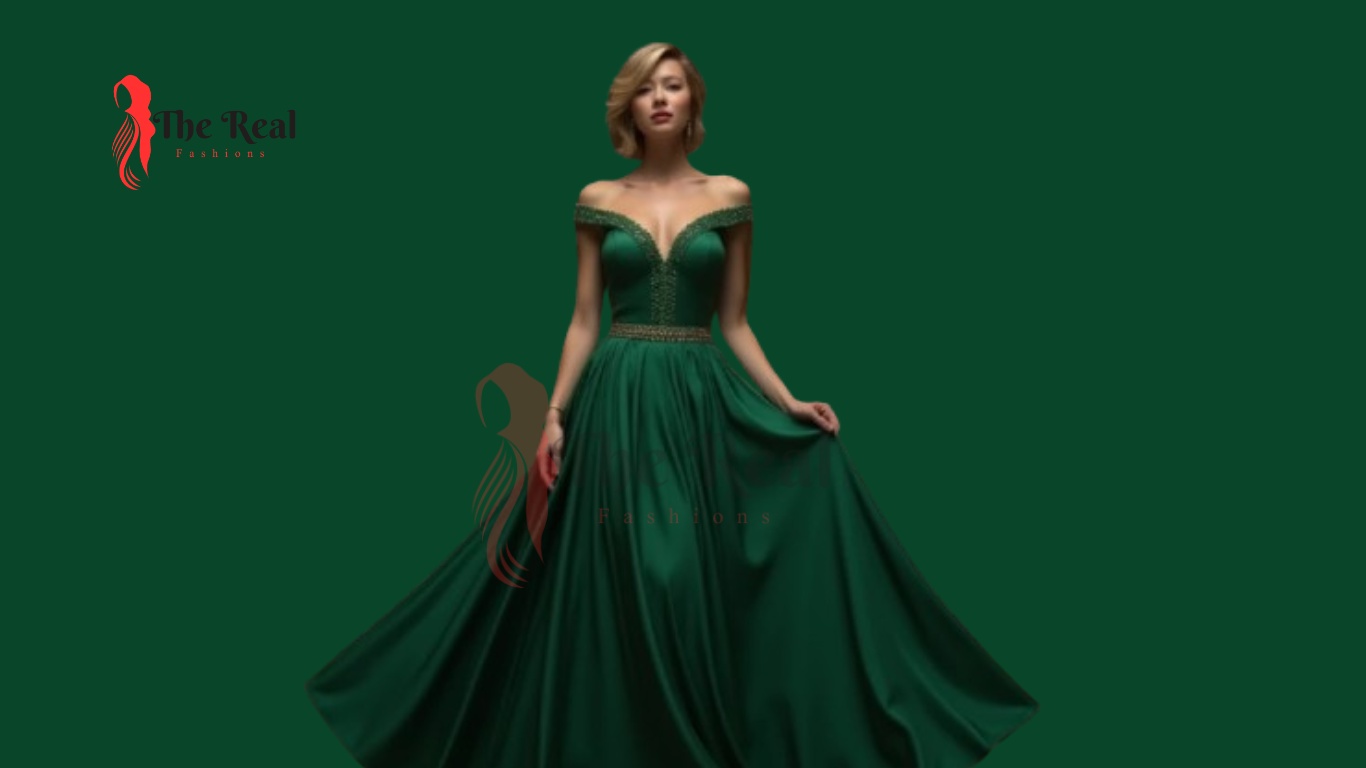 emerald green dress